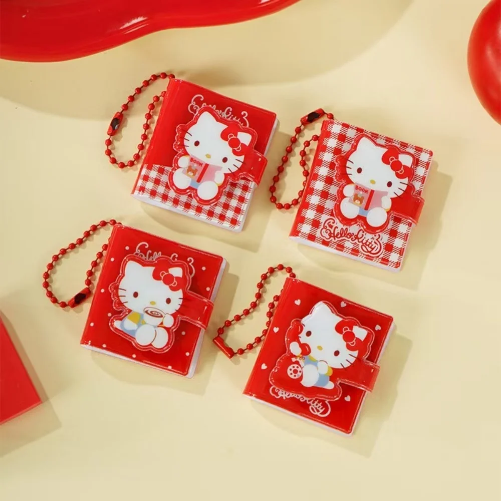 Genuíno sanrio olá kitty mini cadernos dos desenhos animados diário portátil bonito estudante bolso planejador meninas presentes de natal