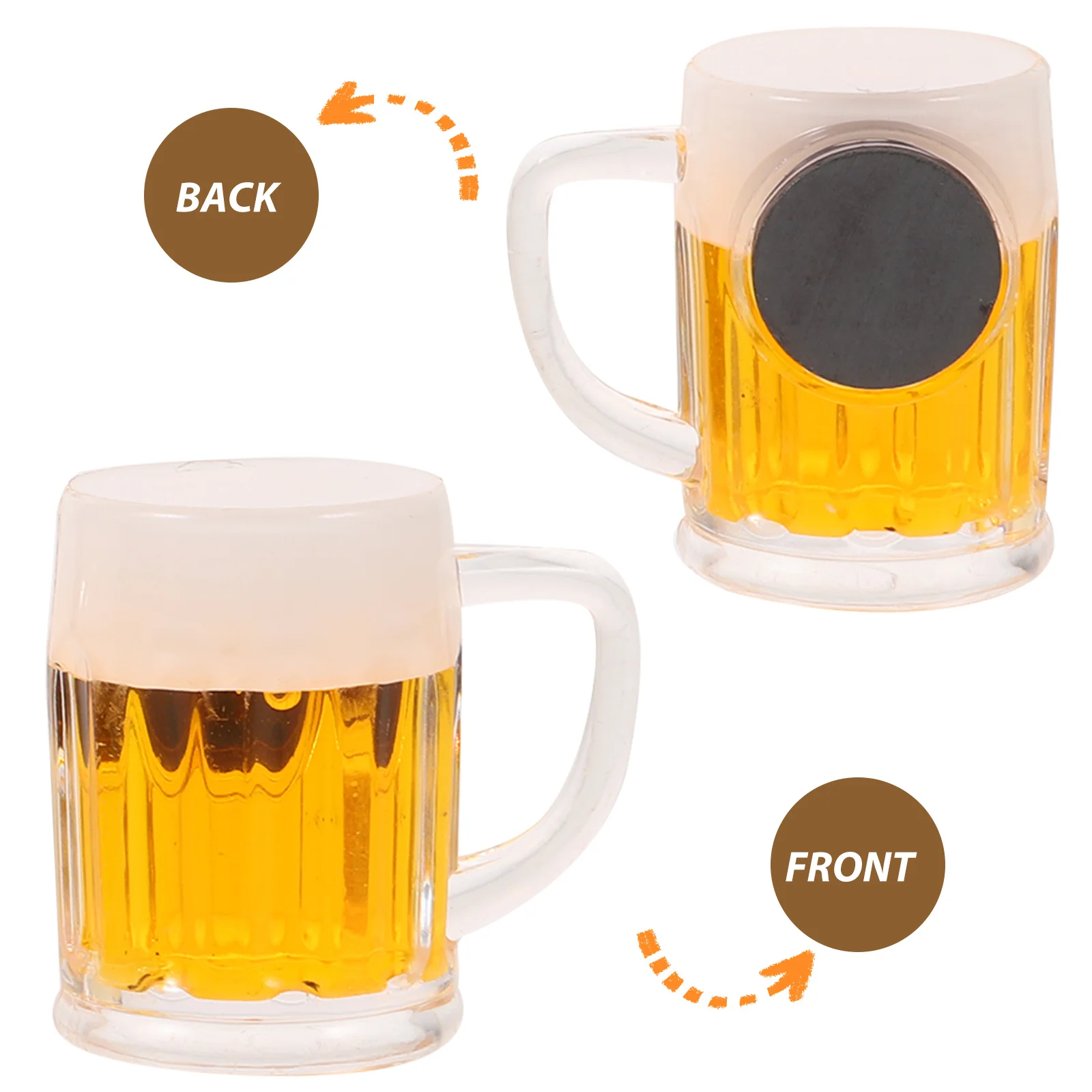 

3 Pcs Birthday Cake Simulated Beer Ornaments Man Plastic Mini Liquor Bottle Display