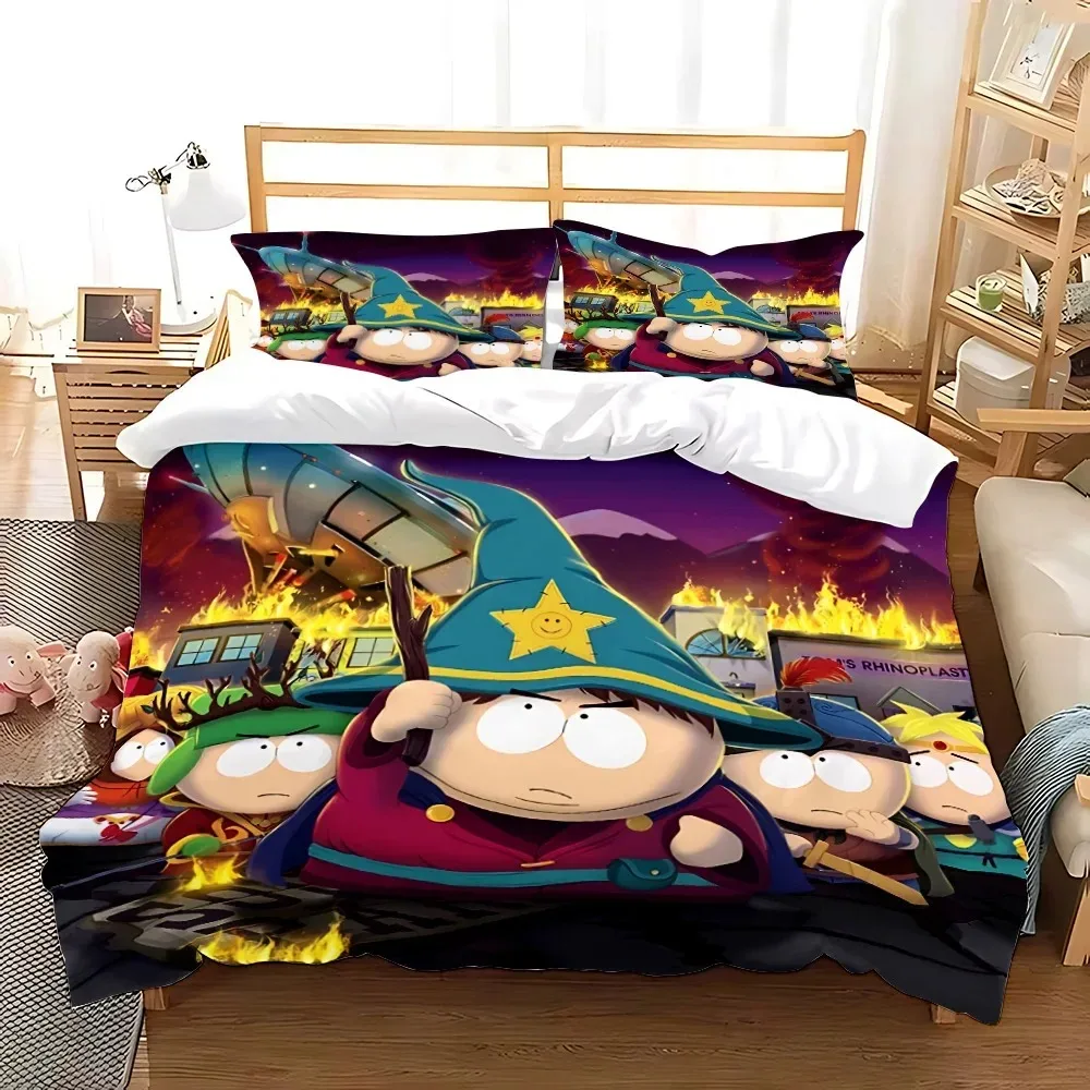 

Cartoon South Park Duvet Cover Set Children's Duvet Cover Pillow Cover Bedding Set 2/3pcs Home Bedroom Decoration
