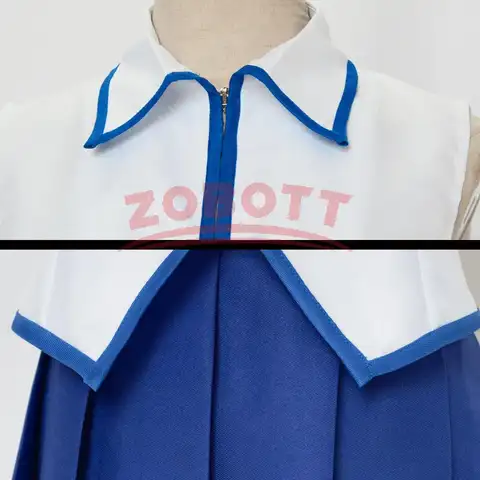 Anime FAIRY TAIL Lucy Heartfilia Cosplay Kostym Toppkjol Hårnålsset Halloween Sminkfest för Kvinnor Klänning 10 best sales Lucy cosplay Fairy Tail - №5