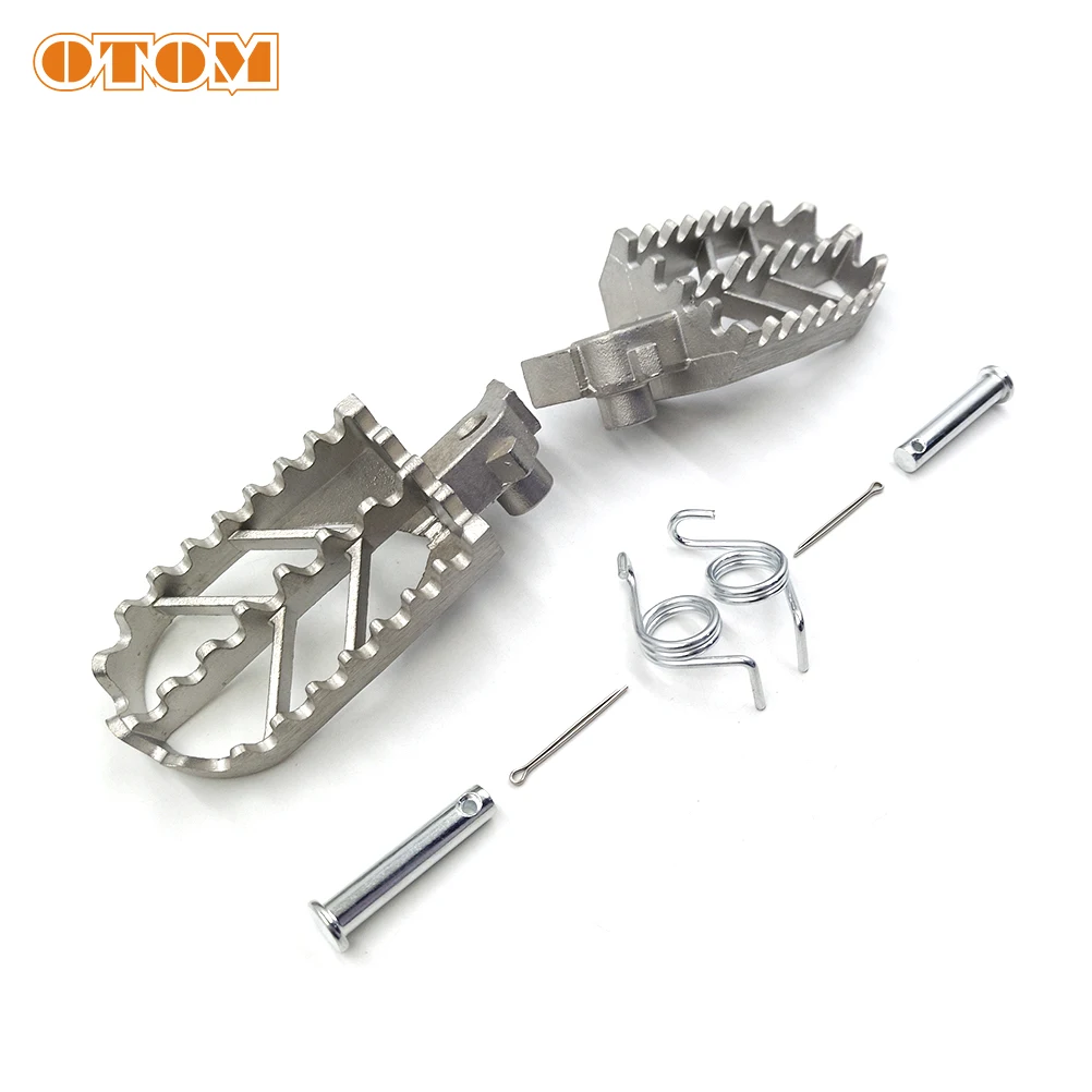 OTOM Motorcycle K6 Front Pedal Wide Footrest Foot Rests Footpegs For KAYO TY125/150 T6 T4 BOSUER BSE Hailing M Series GUIZUN S3