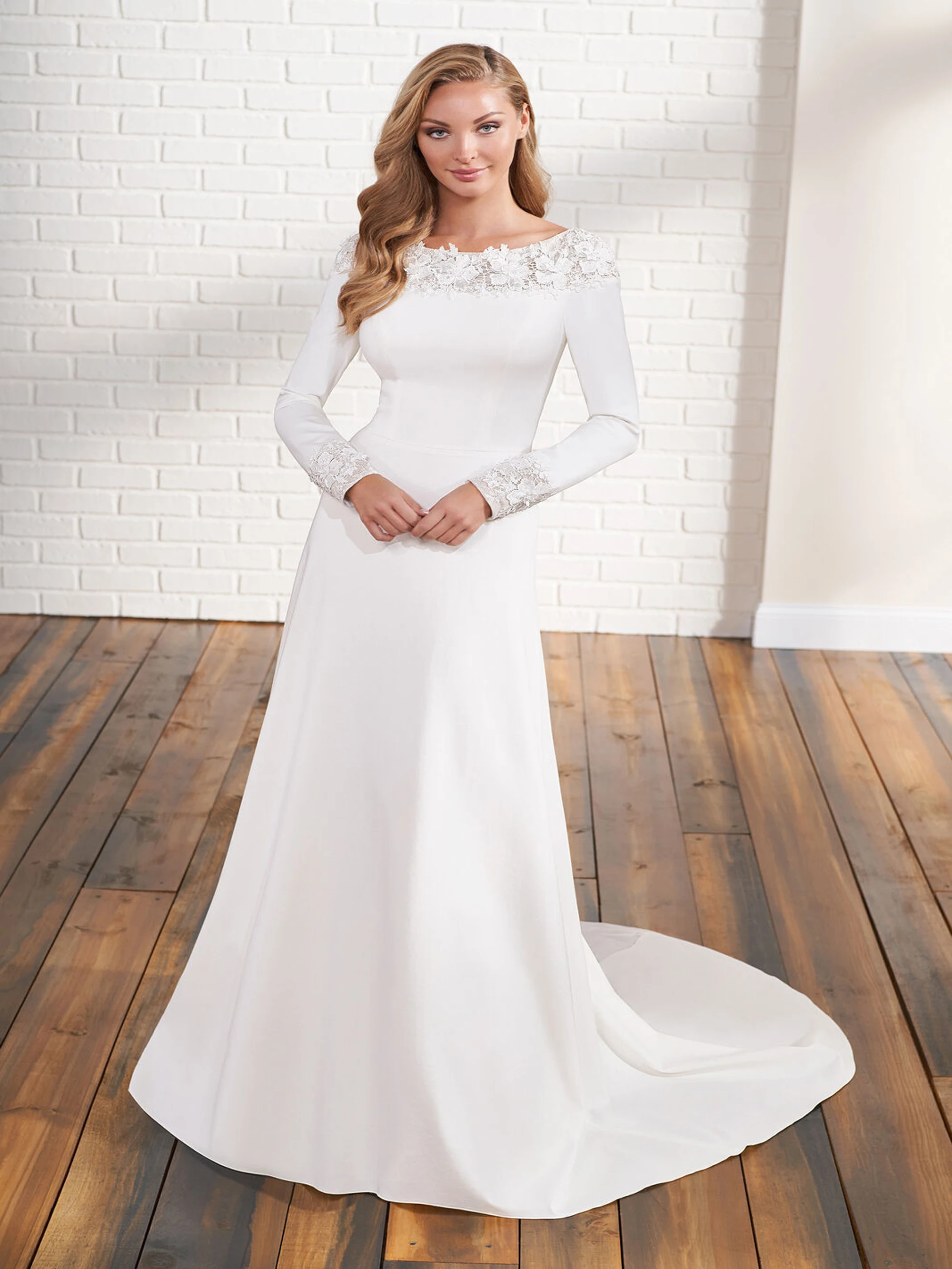 

Mermaid Long Sleeve Lace Yoke Wedding Dress Back Luxury Bride Gowns For Woman Applique Lace Vestidos De Novia 2025 Customized