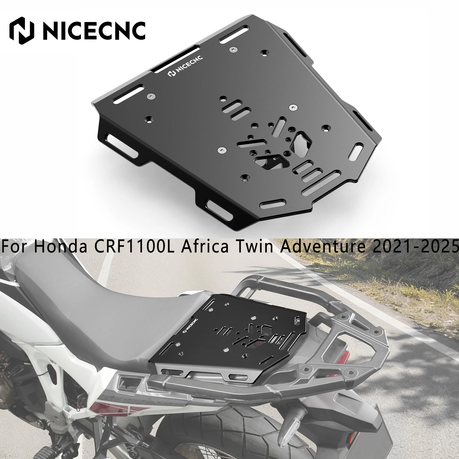 

NICECNC For Honda CRF1100L Africa Twin CRF1100L Adventure 2024 2025 2023 2022 2021 Motorcycle Rear Pillion Luggage Rack Kit