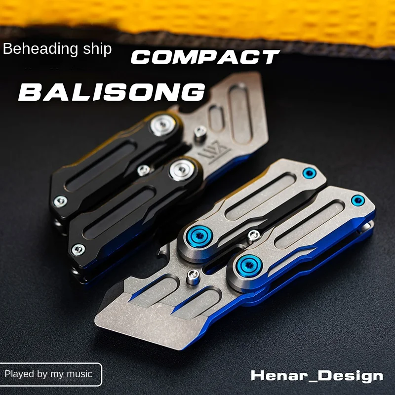 WANWU Battleship Titanium Alloy Compact Butterfly Adults EDC Bottle Opener Crowbar Multifunctional Fidget Toy Stress Relief Toys