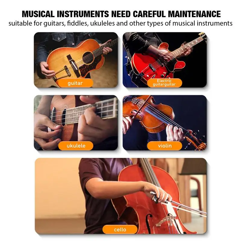 Guitar Polish Multipurpose Maintenance Beeswax Cleaning Musical Instrument Care 100ml Fingerboard Oil Guitar Care Beeswax String