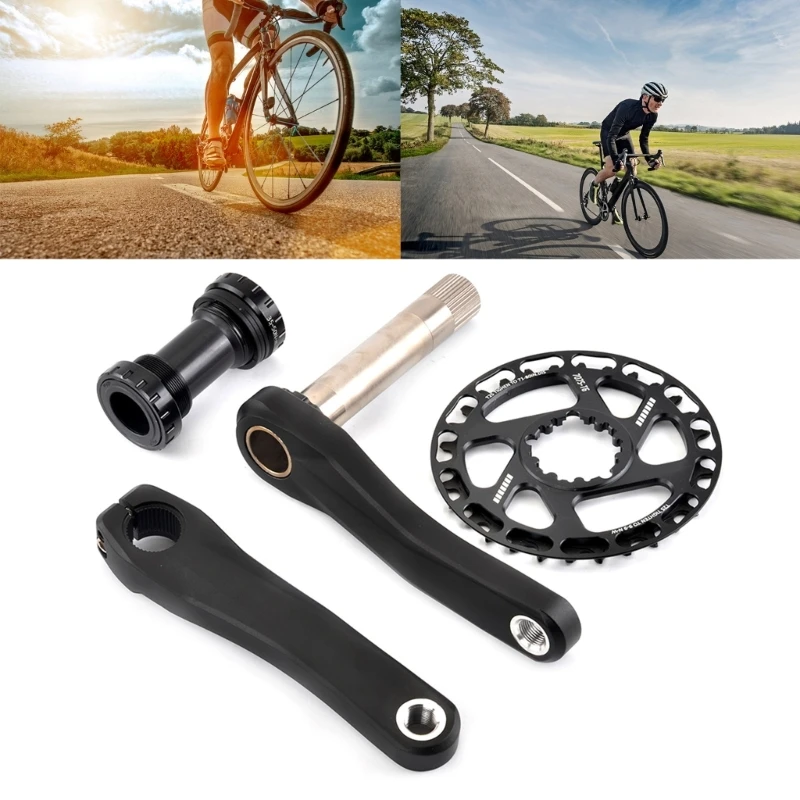 مجموعة كرنك المغزل المتانة من سبائك النوع الثقيل للدراجات مجموعة كرنك متعددة الحجم للأطفال لركوب الدراجات