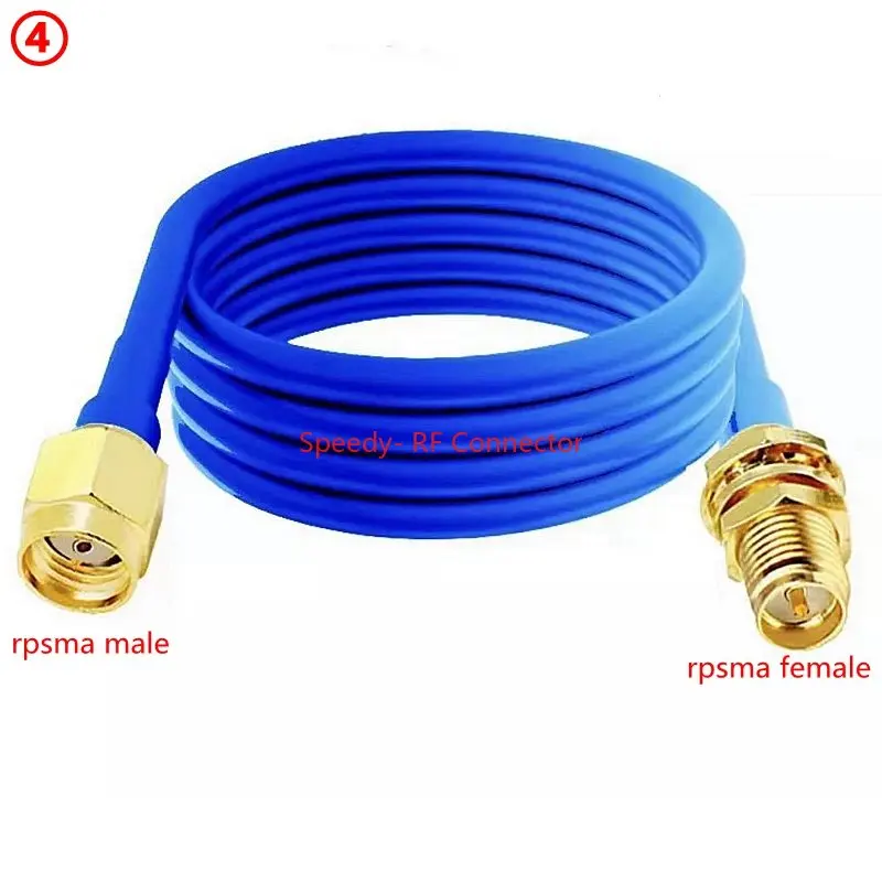 RG402 RG-402 Coaxial Cable SMA To SMA Male Female Connector RPSMA To RPSMA High Frequency Semi Flexible Fast Delivery Brass RF