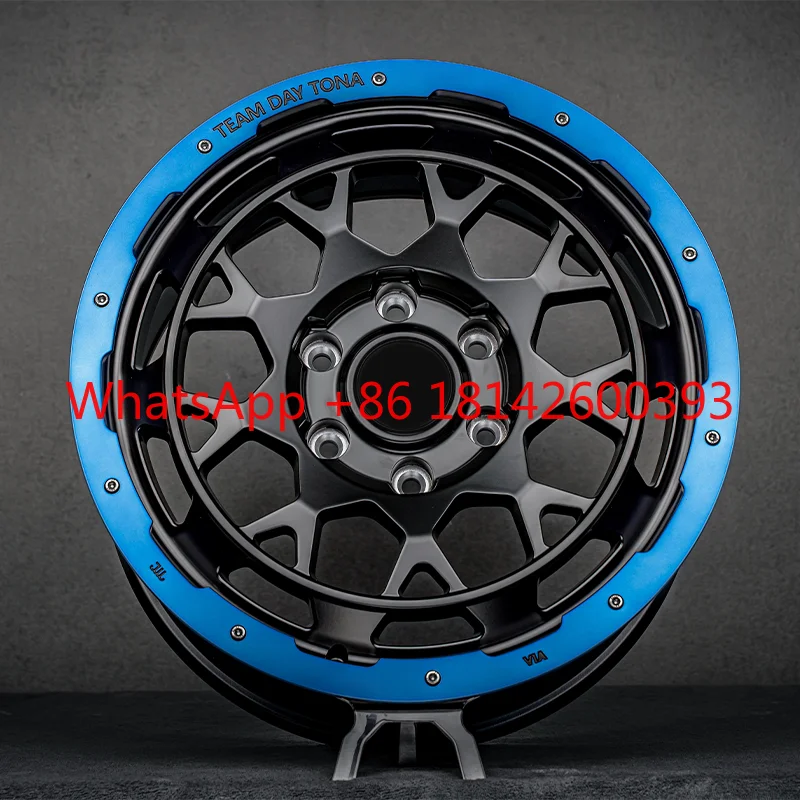 Forged Wheel Monoblock Structure 4X4 Off-road Wheel 17inch 18inch All Satin or Other Customize Color With Painted Bule Front Lip