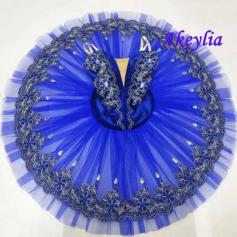 

bluebird variation classical ballet tutu pancake dress girls stage costume adult Sleeping Beauty Pre-professional ballet tutus