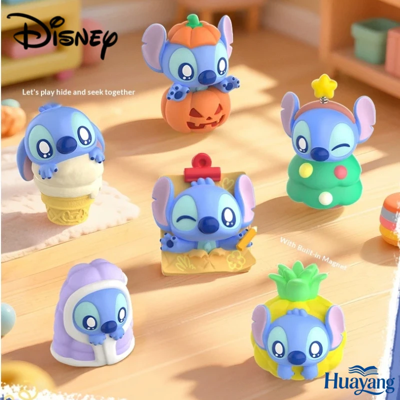 本物のディズニー シーディザイ 磁気キュートミニブラインドボックス冷蔵庫デスクデコレーションギフト ディズニーファン向け。