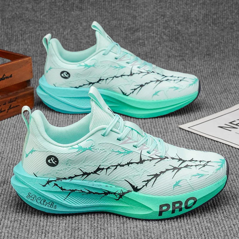 Men Carbon Plate Running Shoes Lightweight Women Athletic Sneakers for Marathon Racing Professional Training Casual Sports Shoes