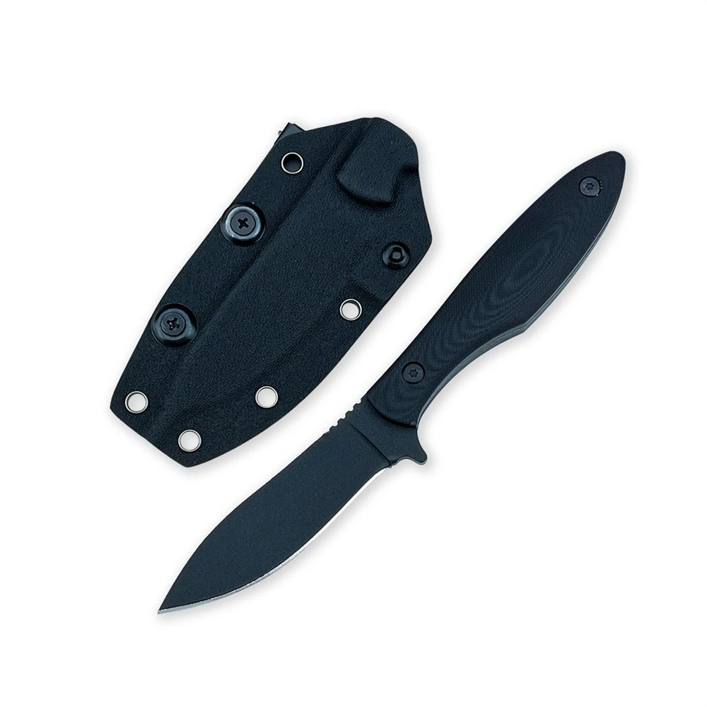 

Fishing Convenient Versatile for Everyday Use Fixed Blade Knife Sheath Protable Knife 8Cr13Mov Steel Blade G10 Steel Handle