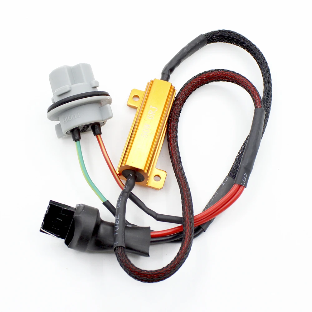 6 Ом 50 Вт светодиодные нагрузочные резисторы, декодер Canbus для автомобиля, стоп-сигнал, указатель поворота, сообщение, мерцание, универсальный автомобильный