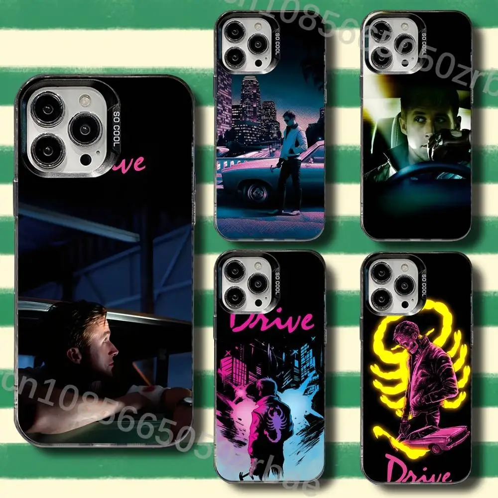 Drive Ryan Gosling Phone Case For iPhone 17,16,15,14,13,12,11,X,8,7,Pro,Max,Plus,SE4,Air,Mini IMD Gray Hard Matte