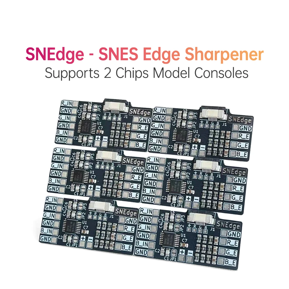 

Фильтр для улучшения изображения SNEdge для SNES Edge Enhancer, поддерживает 2 чипа, для ретро-консолей, не совместим с JR. и 1 чипом 01/02/03.