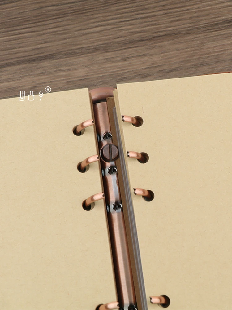 Piano Record Cat Genuine Leather Cover Handmade Notebook Cowhide Loose-leaf Diary A6 Planner Leather Journal