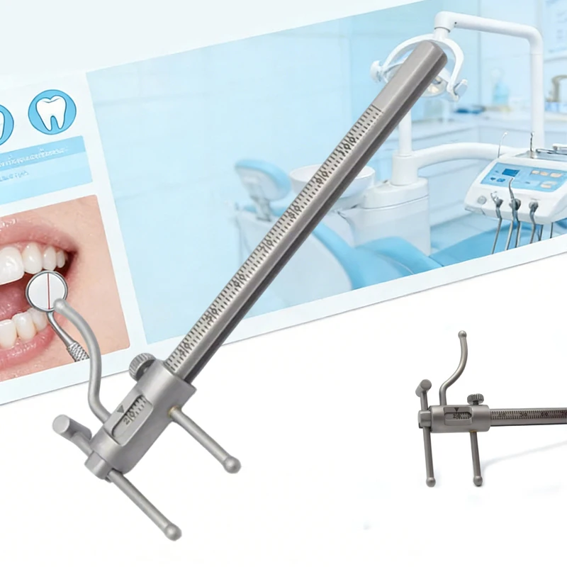 

Dental Orthodontic Sliding Caliper 0-100mm Chin Indicator Dental Implant Measuring Gauge Caliper Ruler Professional