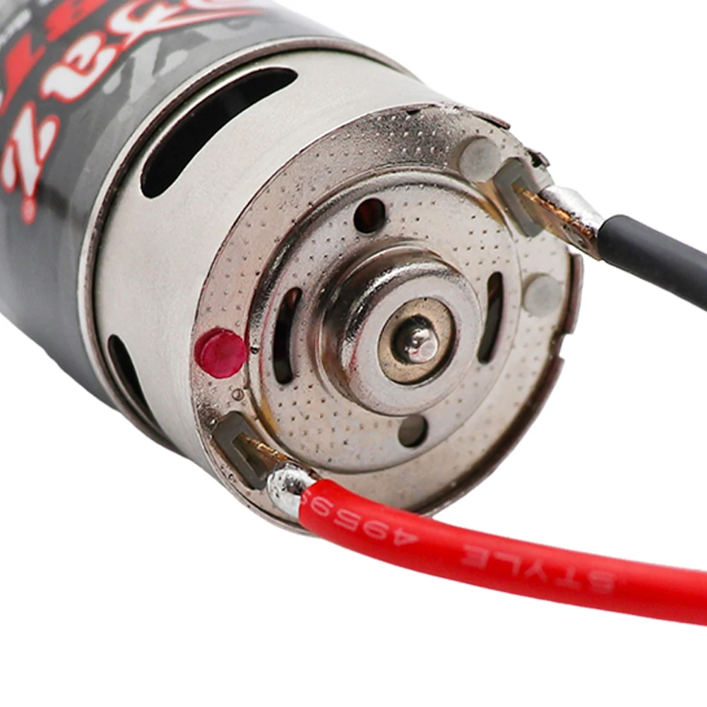 1 peça 28t 390 motor escovado dc motor elétrico escovado substituição de alto torque para 1:10 1:12 1:14 1:16 1:24 rc crawler modelo