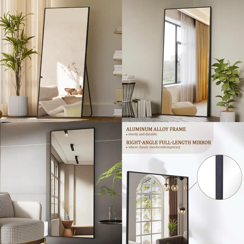 Full Length Mirror 71x26, Freestanding or Wall-Mounted, Ideal for Bedroom Living Room, Large Body Floor Mirror
