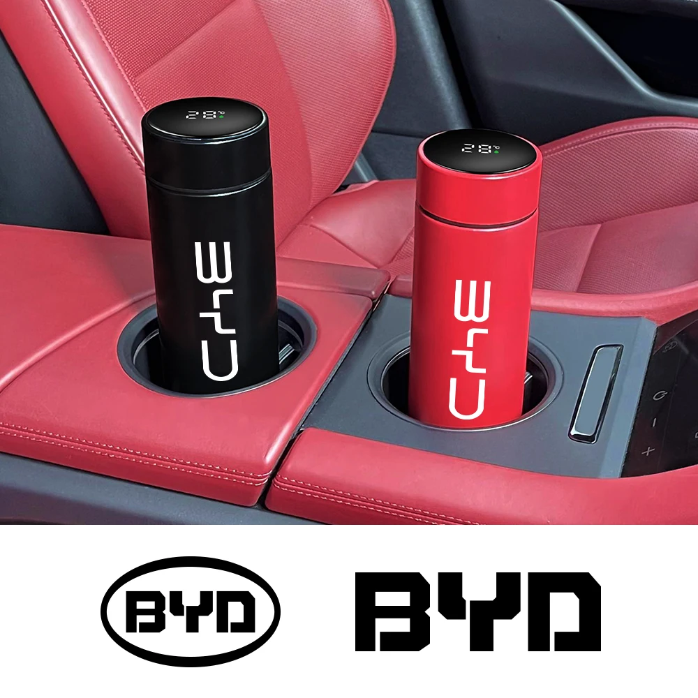 Car Intelligent Thermos Bottle For BYD Tang F3 E6 Atto 3 Yuan Plus Song Max F0 G3 I3 Ea1 Dmi 2din 2014 G6 Pro Auto Accessories