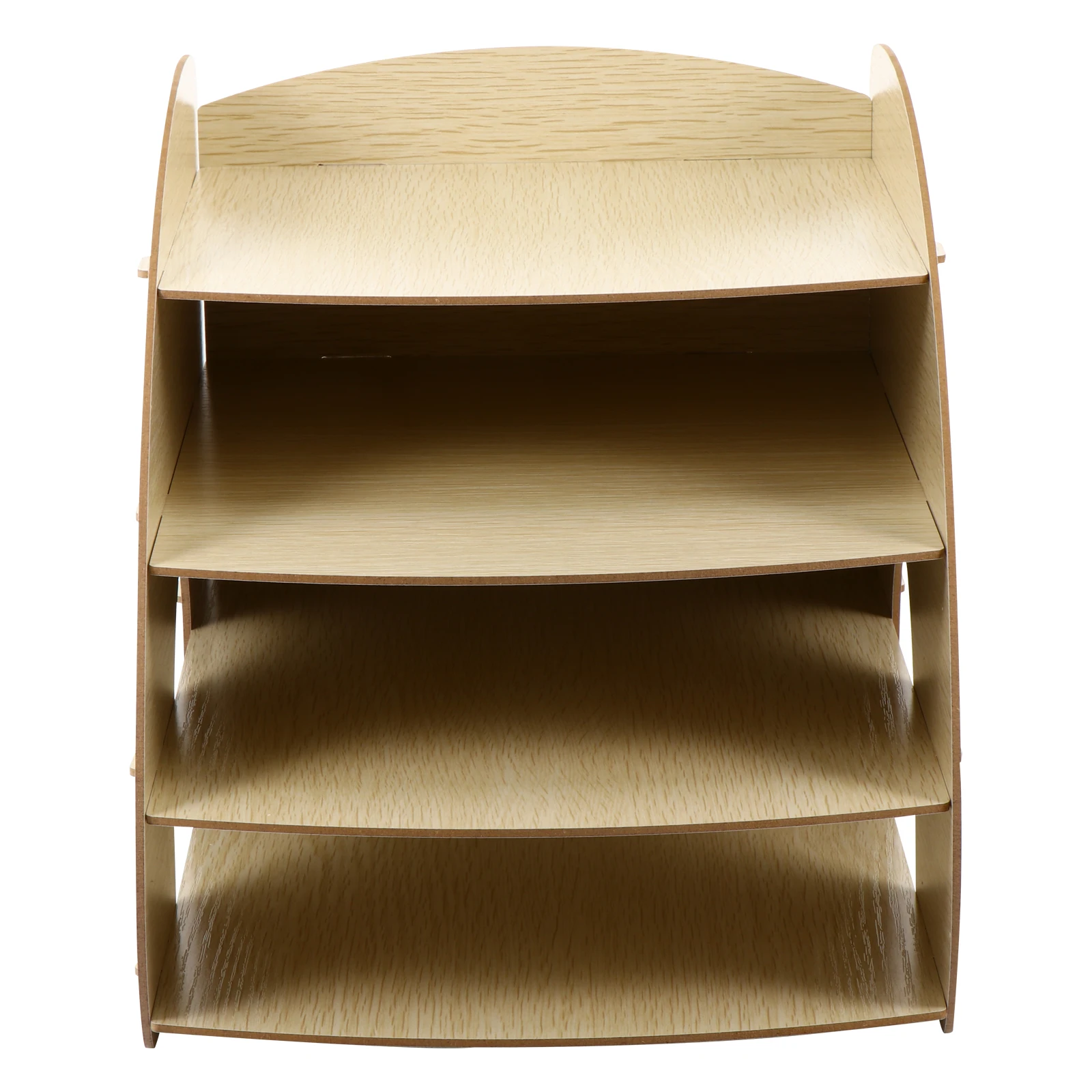 

Office Supplies Multi-Layer Paper File Holder Book Stand Organizer Desktop Bookshelf Wooden Storage Container