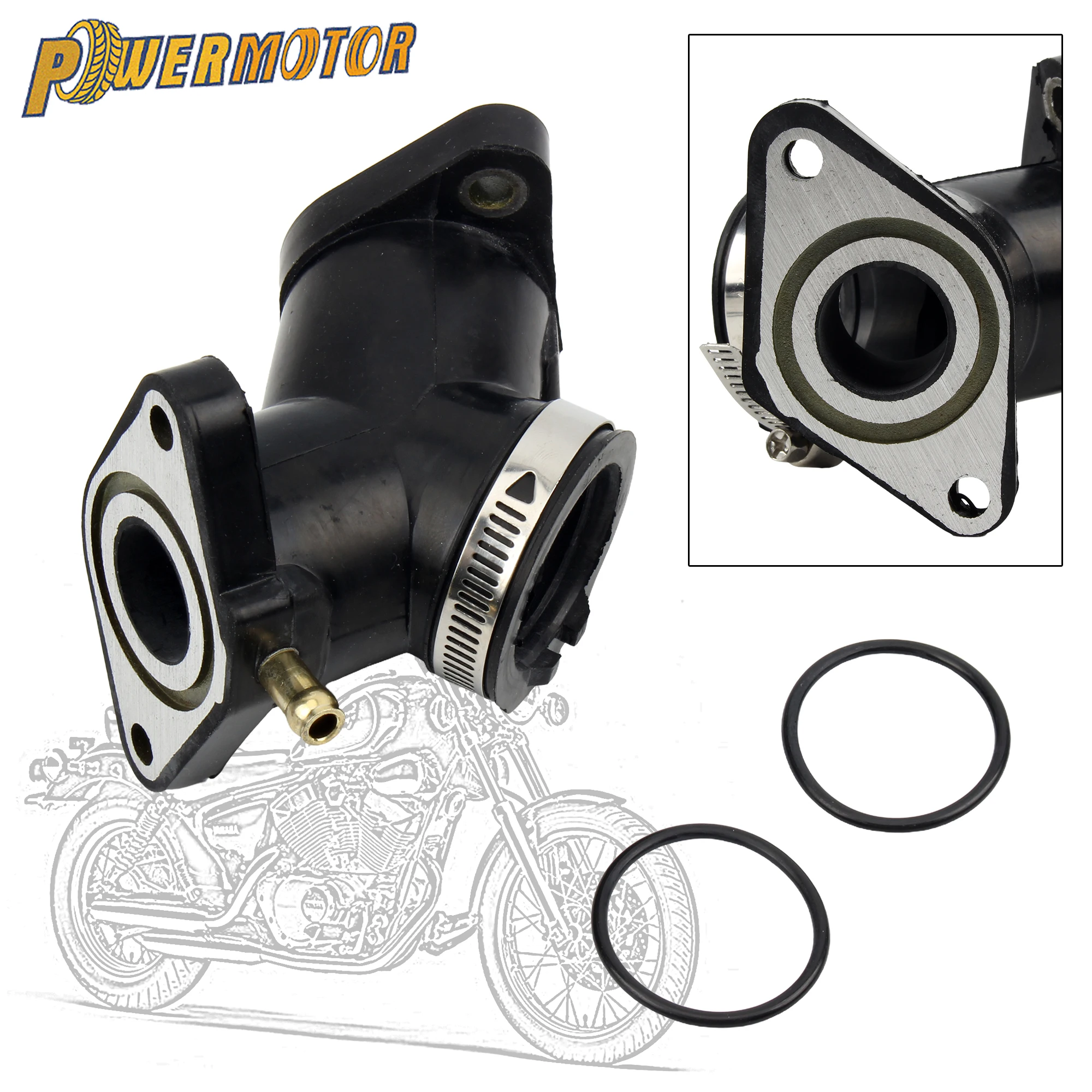 

for Yamaha Virago XV125 XV250 Motorcycle Carburetor Interface Adapter Connector Intake Manifold 250cc DirtBike Modified Parts