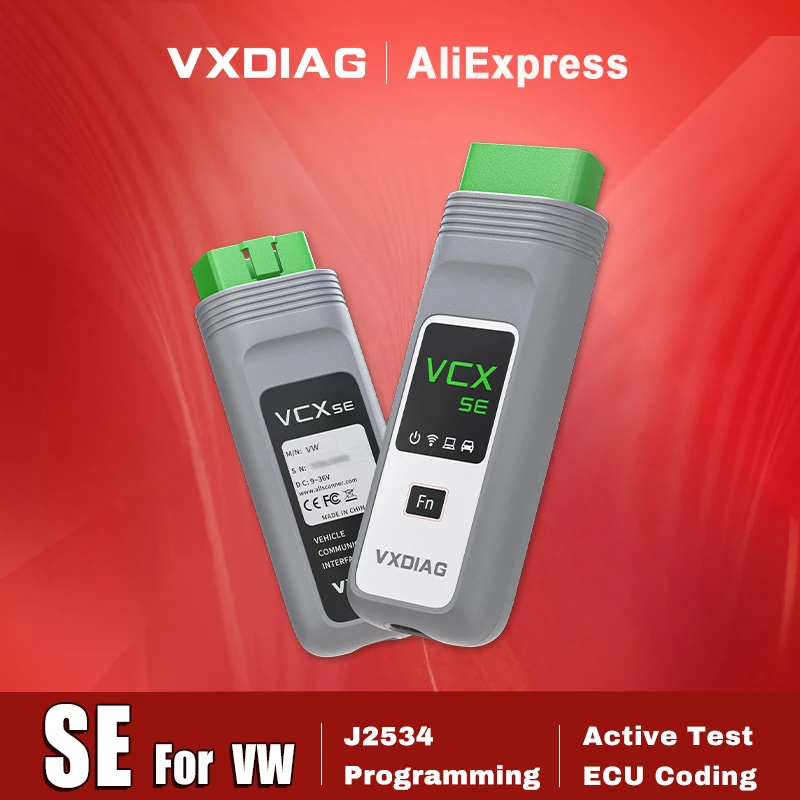 VXDIAG SE For VW DOIP All System Car Diagnostic Tools Active Test ECU Coding J2534 Programming OBD2 Scanner for BMW Benz Porsche