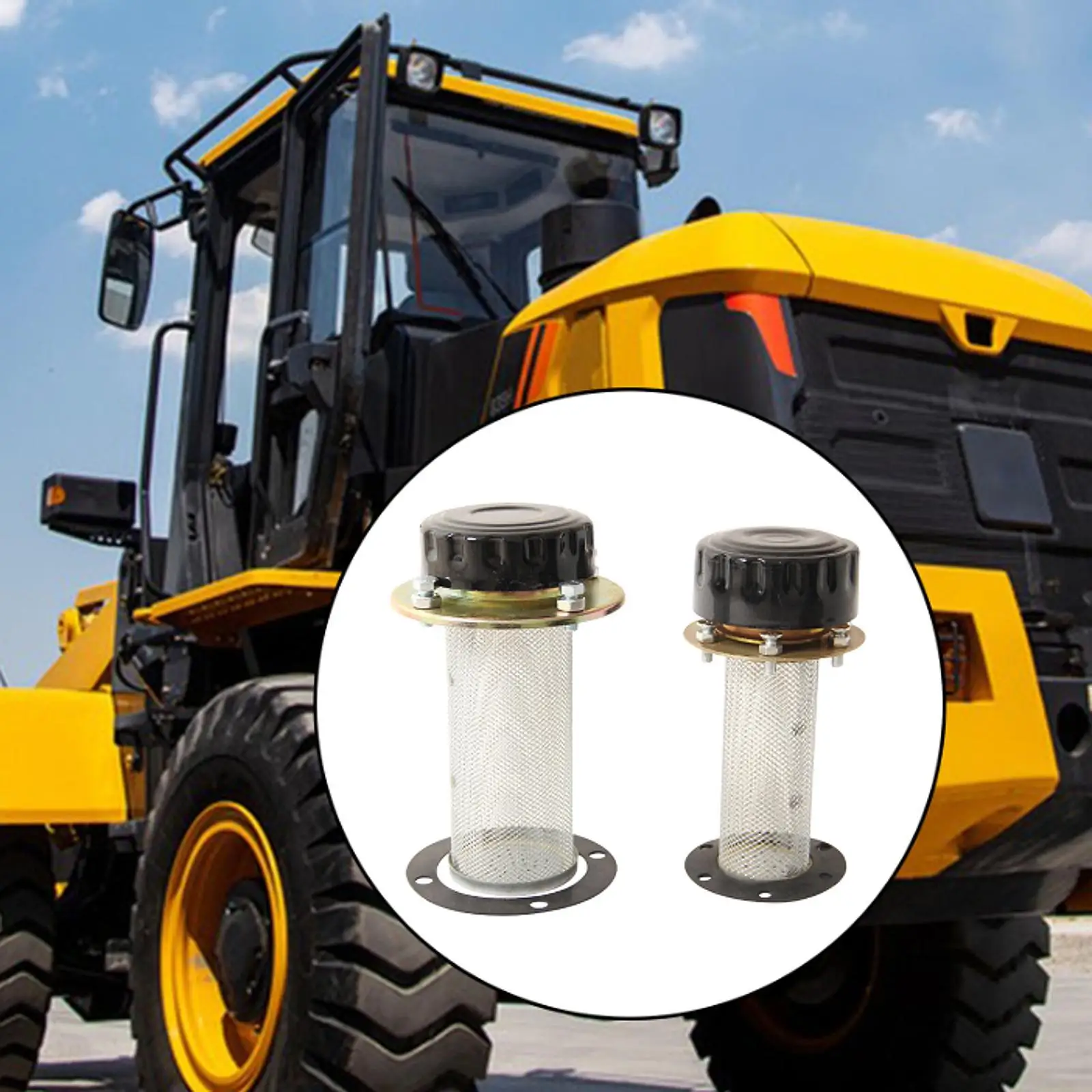 

Loader Fuel Tank Cap with Filtering Mesh Easy Installation Vehicle Accessories Sturdy Forklift Hydraulic Oil Cap Replacement