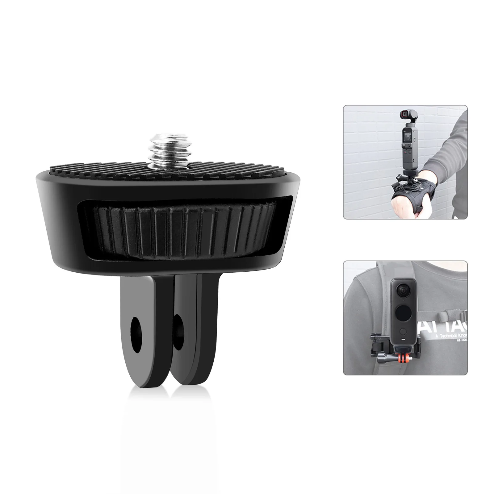 1/4 inch Screw Metal Tripod Mount Action Camera Adapter