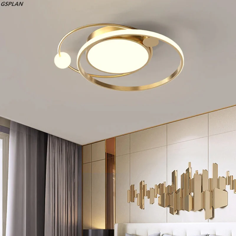 anel de ouro design simples lampada de controle remoto modern led lampada pingente para o quarto sala de estar cozinha aprendizagem lampada pingente novo 01