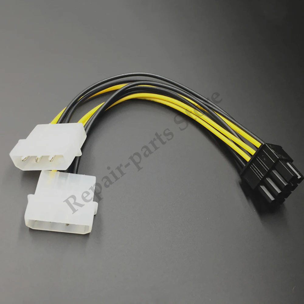 8Pin Male To Dual 4Pin Female Video Card Power Cord 8 Pin PCI Express To Dual 4 Pin Molex Graphics Card Power Cable