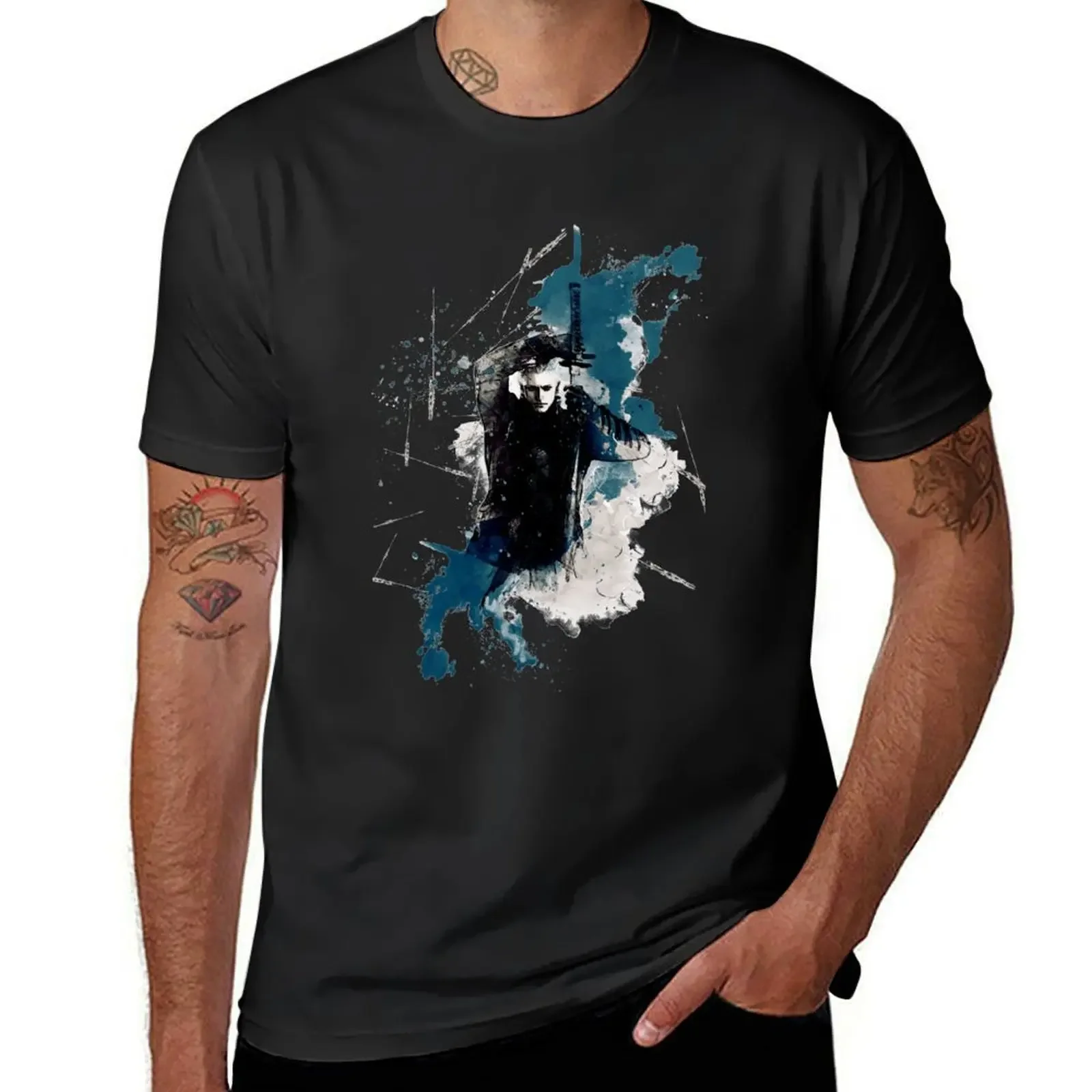 DMC - Vergil painting T-Shirt shirts graphic tee street wear oversized graphic tee men t shirts