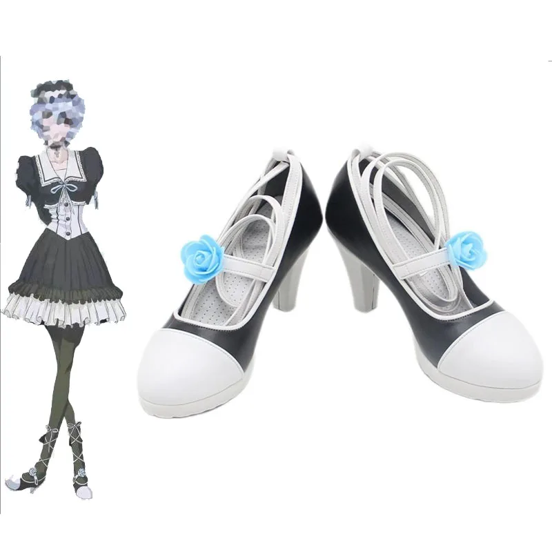 

Anime Ayanami Rei Cosplay Shoes Comic-con Cosplayer High Heels Made of Synthetic Leather EVA00Rei Ayanami's Shoes