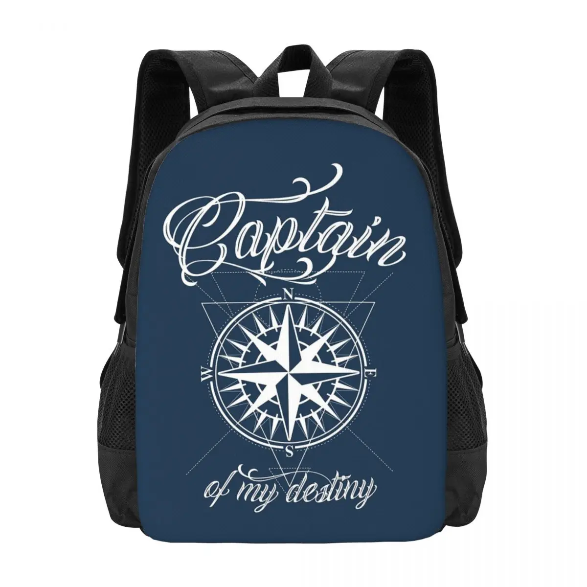 

Nautical Compass Captain Anchor Boat Backpack Hot Sale Daypack Large Capacity BookBag School Bag Shoulder Bags for Men Women