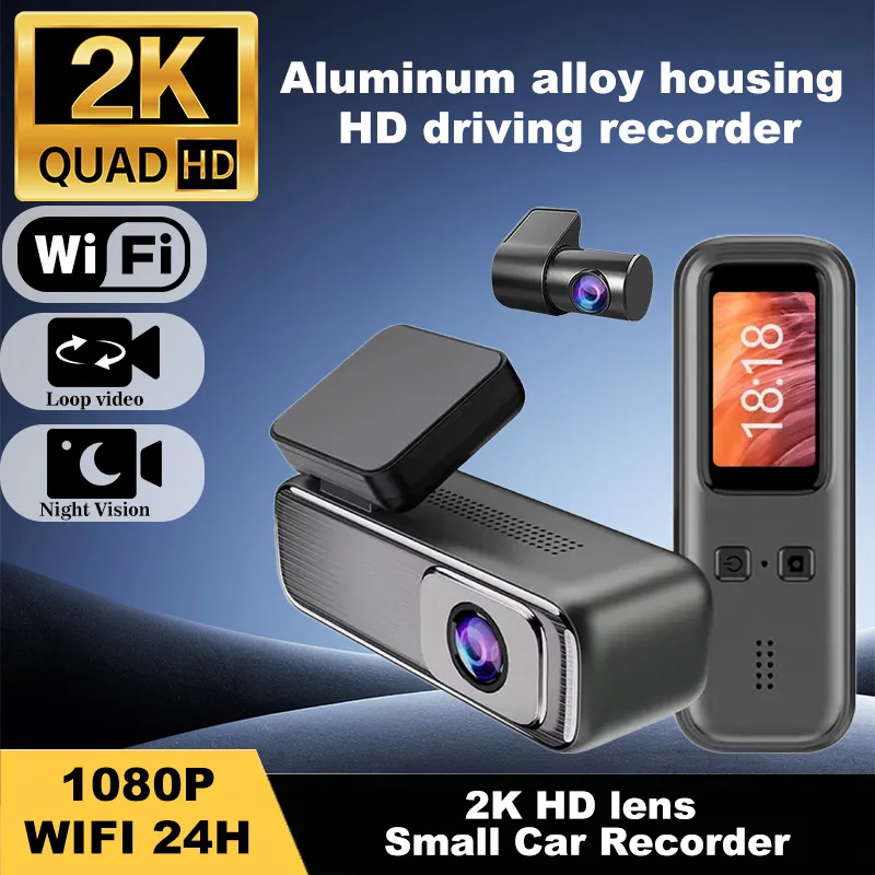 

WiFi Dash Cam With APP Car DVR Recorder Super Night Vision 24H Parking Mode Loop Recording G Sensor
