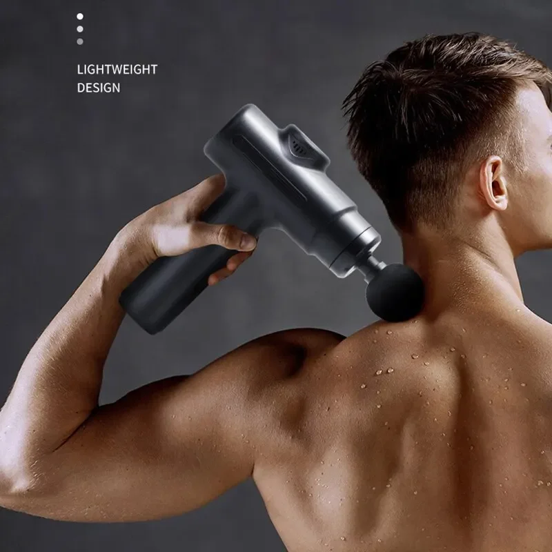 Electric Massage Gun Deep Tissue Facial Massgaer 8 Heads Arms Back Leg Muscle Relaxing For Body Back Arm Sport Fitness image 3