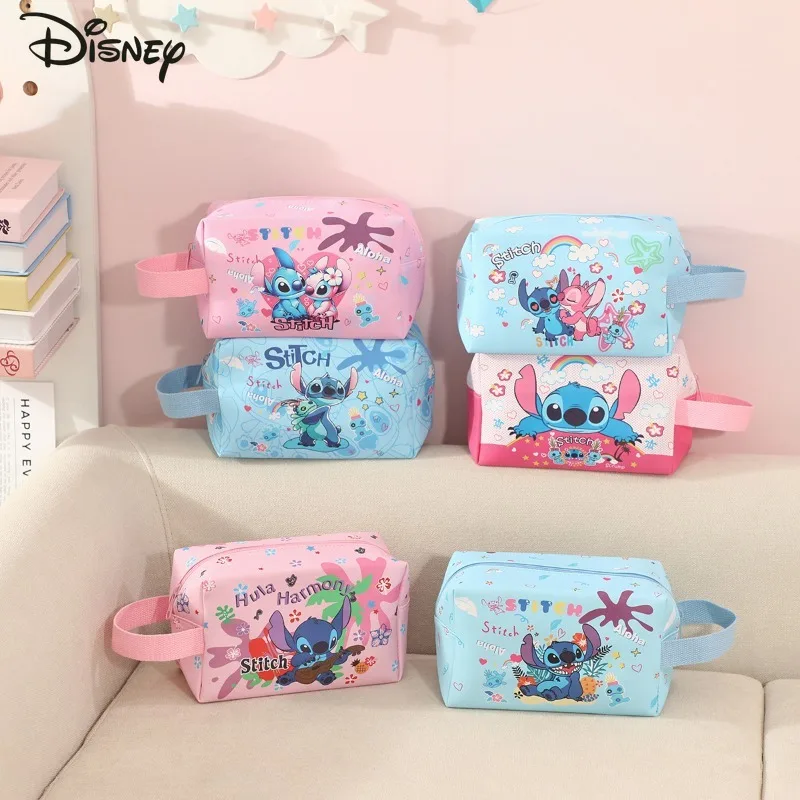 

Disney Stitch New Handheld Makeup Bag Fashion High Quality Multi Functional Storage Bag Cartoon Versatile Travel Storage Bag