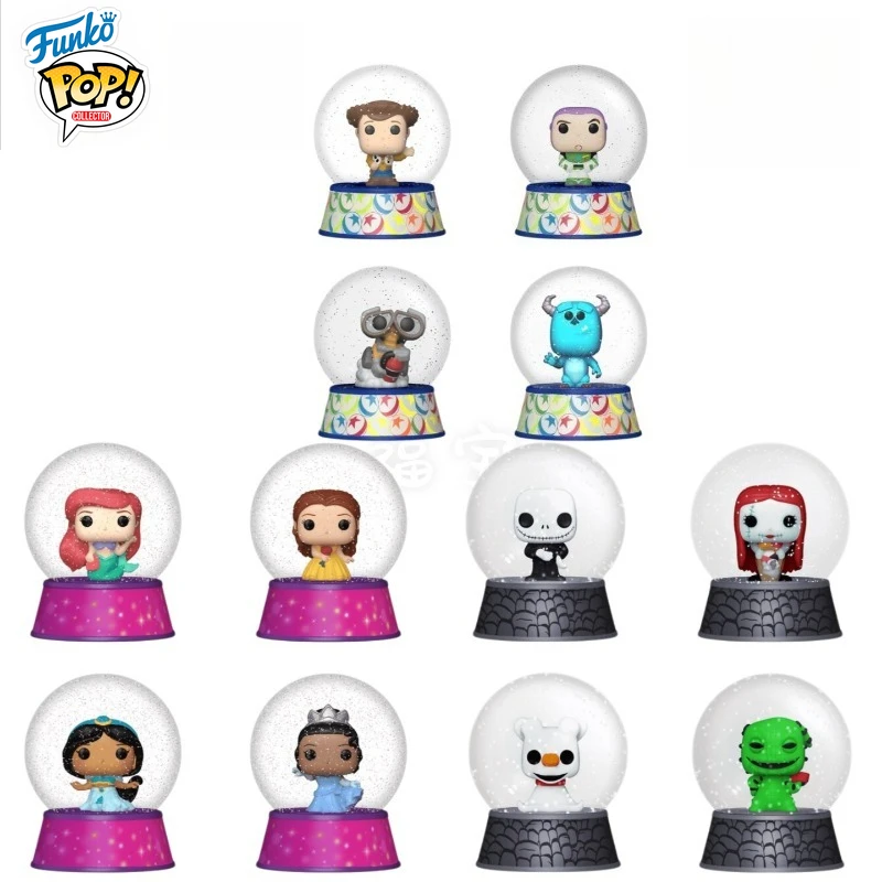 

In Stock FUNKO POP Original Christmas Eve Shock Pixar Princess Dinis Crystal Candid Figure Model Collection Holiday Gifts