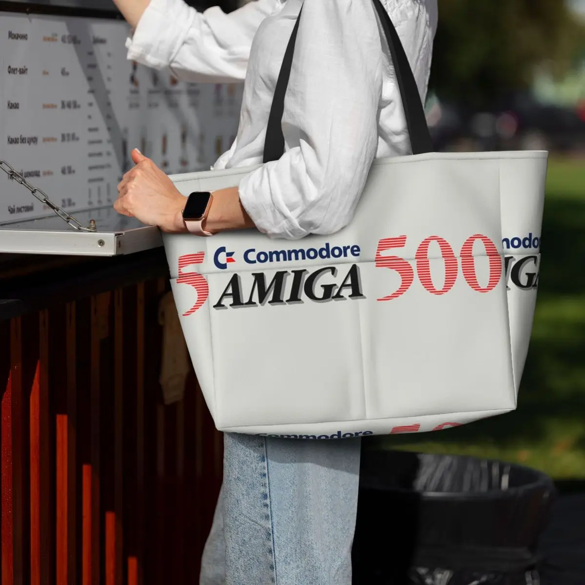 

Commodore Amiga 500 Beach Tote Bag Sport Gym Yoga Duffle Large Tote Bag Women Travel Bag Fitness bag