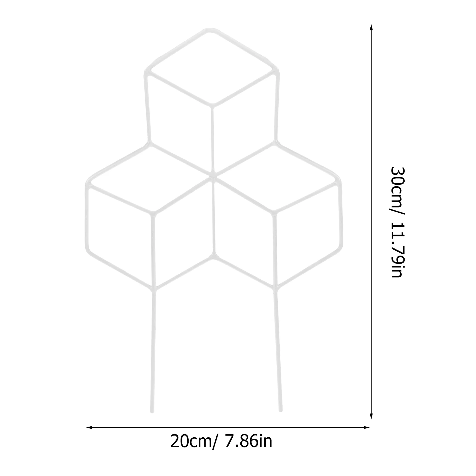 Soporte para plantas en maceta, soporte hexagonal para plantas de interior, soporte de enrejado de jardín, macetas de hierro para escalar