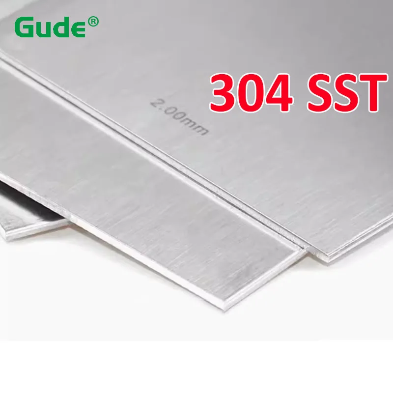 1Pc 304 Stainless Steel Square Plate Thickness 0.5mm-3mm Flat Brushed Metal Polished Plate