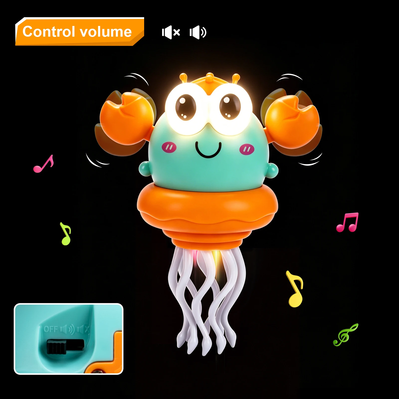 Juguetes electrónicos para mascotas para chico, pato bailando y pulpo, pingüino Musical, juguetes para gatear para bebés