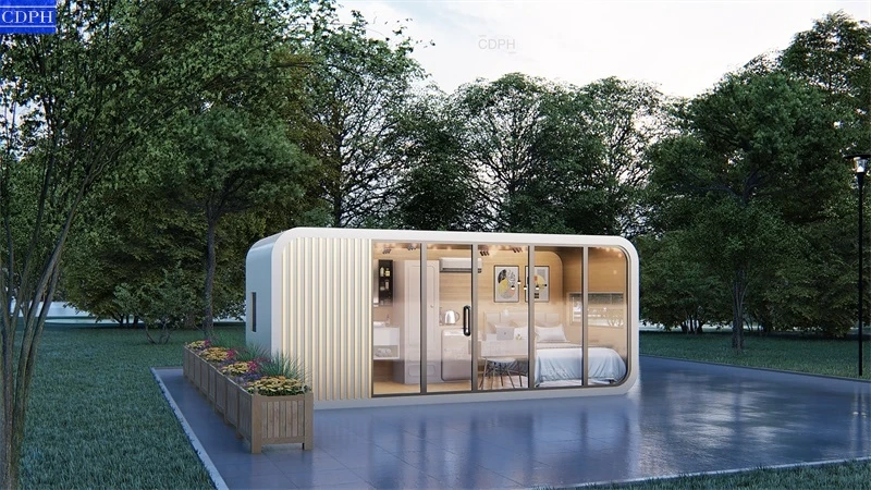 20ft 40ft Prefab Modular Houses Tiny Homes Cabin Office Portable Home Pod  Cabin