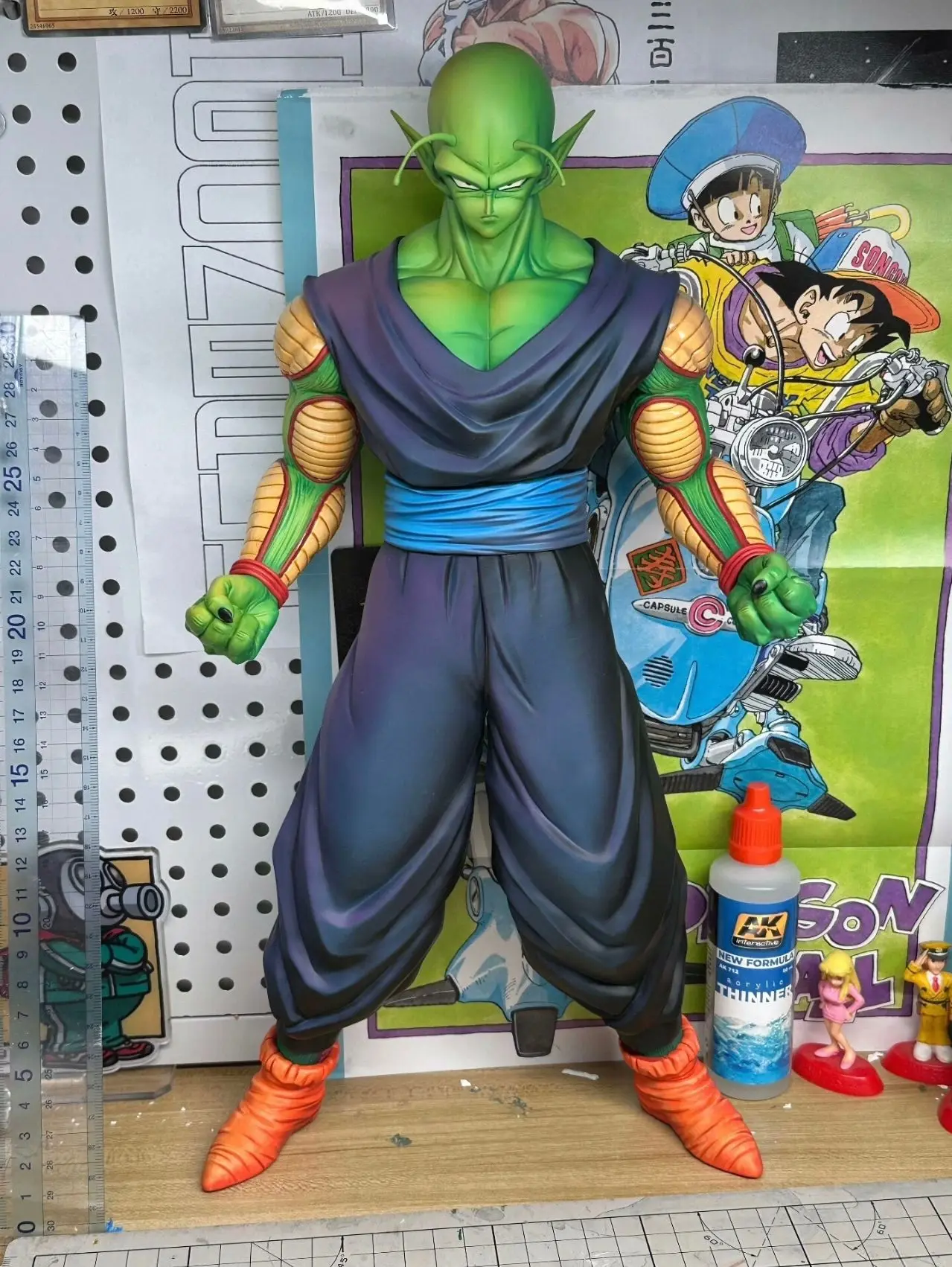 Nuevo Dragon Ball 37CM Piccolo HY Studio figura de Anime Piccolo estatuilla de dos manos estatua de PVC decoración de escritorio colección modelo juguete para regalo