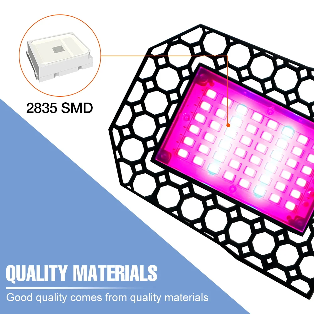 300W LED E27 Grow Lights Full Spectrum Foldable Plants Lamp Bulb Indoor Growth Box Seed Flower Greenhouse Vegetables Cultivation