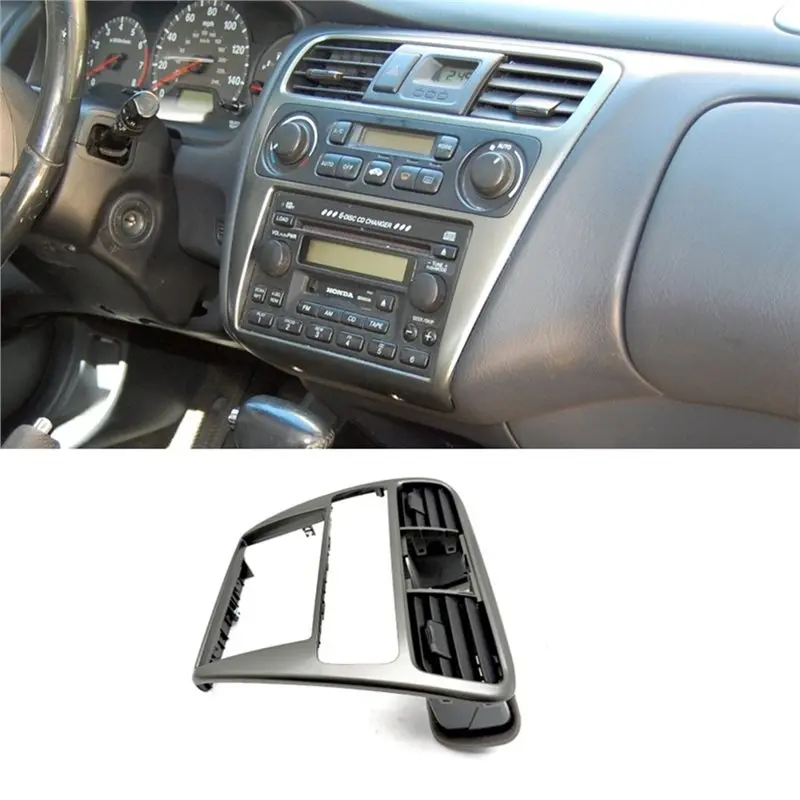N26R-Center Dash AC Outlet Air Vent Panel For Honda Accord 2001 2002 Accessories 77250-S84-A010 view 5