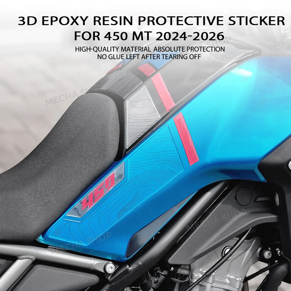 

Комплект 3D-наклеек из смолы для защиты бака мотоцикла, водонепроницаемые наклейки-декали для CFMOTO 450 MT 2024-2026