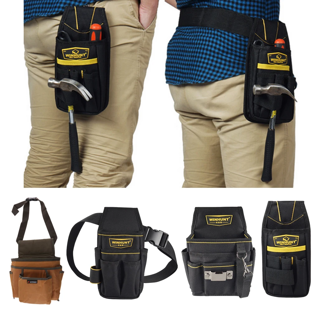 4 Types Utility Bag Tools Holder Multi Pockets Waist Bag Nail Tool Apron Carpenter Belt Rig Pouch Bags