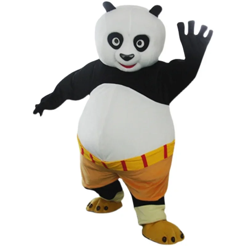 Panda e Tigre Personagem Cosplay Traje, Mascote Kungfu, Traje publicitário, Vestido extravagante, Festa Animal Carnaval