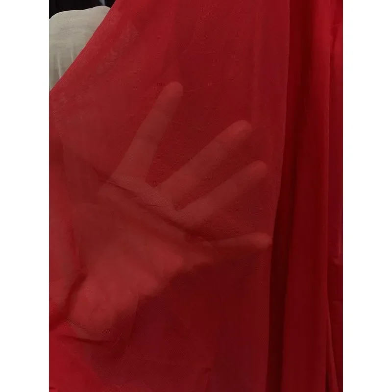 20D Spandex Fine Stretch Mesh Fabric Breathable Soft Material for Undershirts, Stockings Dress Lining  Dance Wear